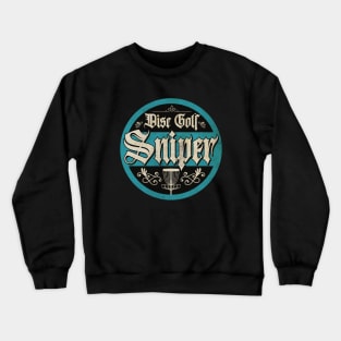 Vintage Blue Disc Golf Sniper Crewneck Sweatshirt